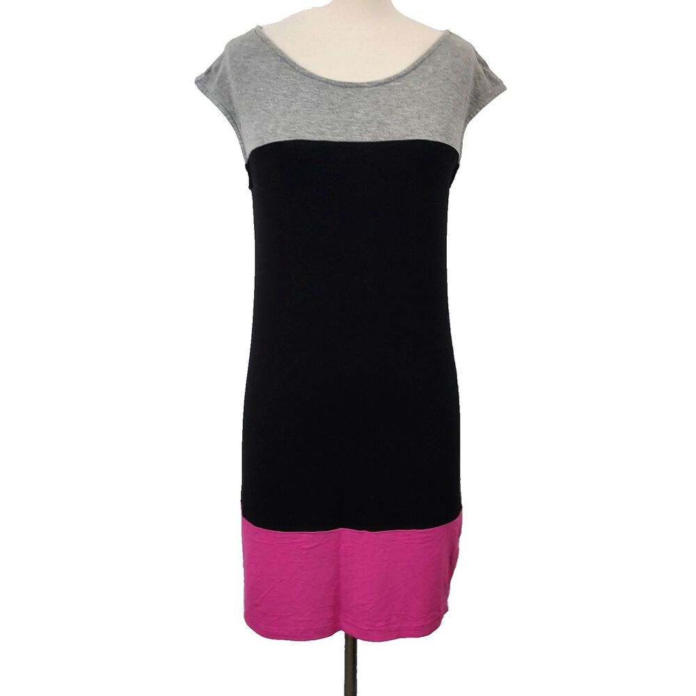 Tori Richard ColorBlock Dress Size Medium Sheath Sleeveless Stretch Honolulu